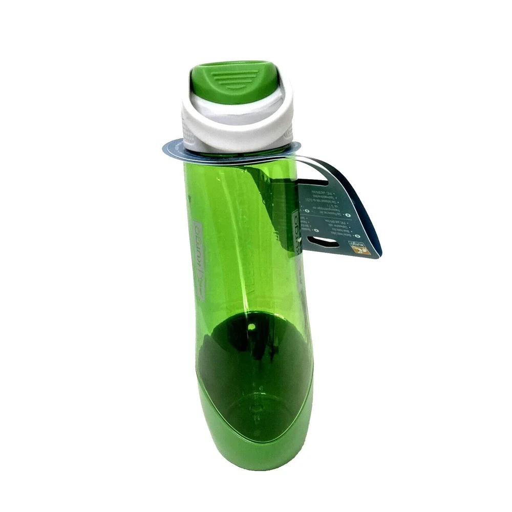 Kurgo Gourd H2O Travel Water Bottle & Bowl Grass Green K01688 PBA Free Pet Dog